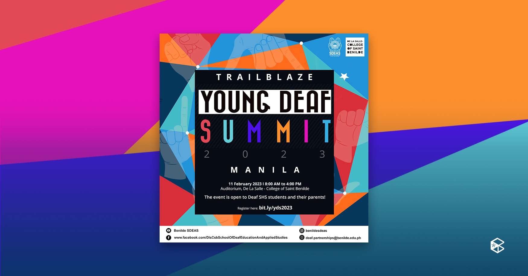 Photo From Benilde School Of Deaf And Applied Studies (sdeas) ; Layout By Maia Martin