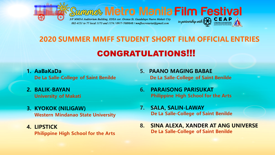 Cover Photo taken from Metro Manila Film Festival (MMFF) Official Facebook Page