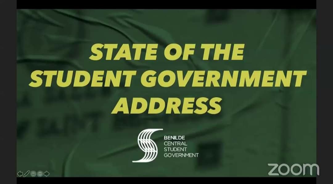 Cover Photo screenshot from Benilde Central Student Government official Facebook Page