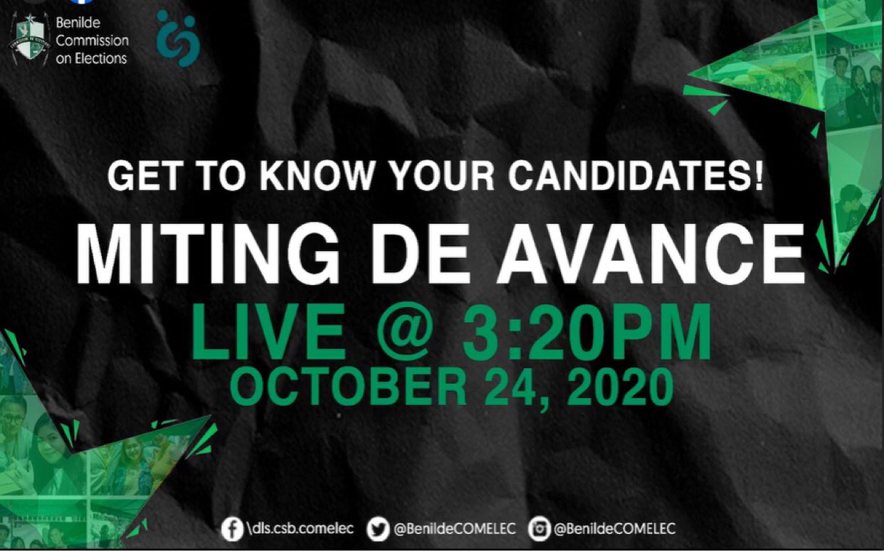 Photo Screenshot From Benilde Comelec Facebook Live